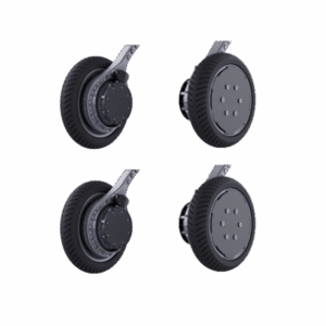 Unitree B2-W four-wheel assembly