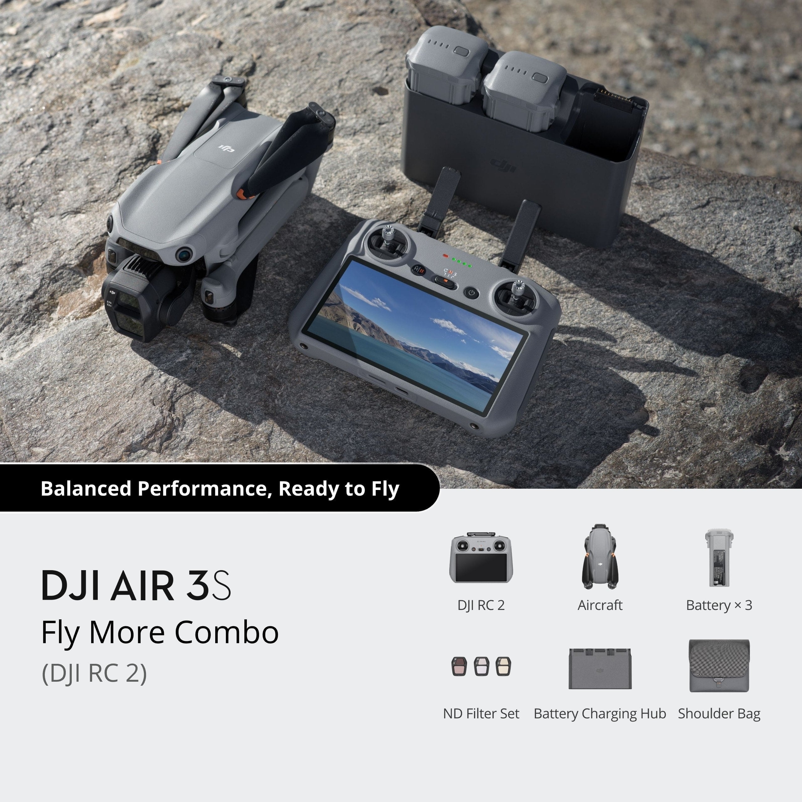 DJI Air 3S Fly More Combo (DJI RC 2) - Afbeelding 7